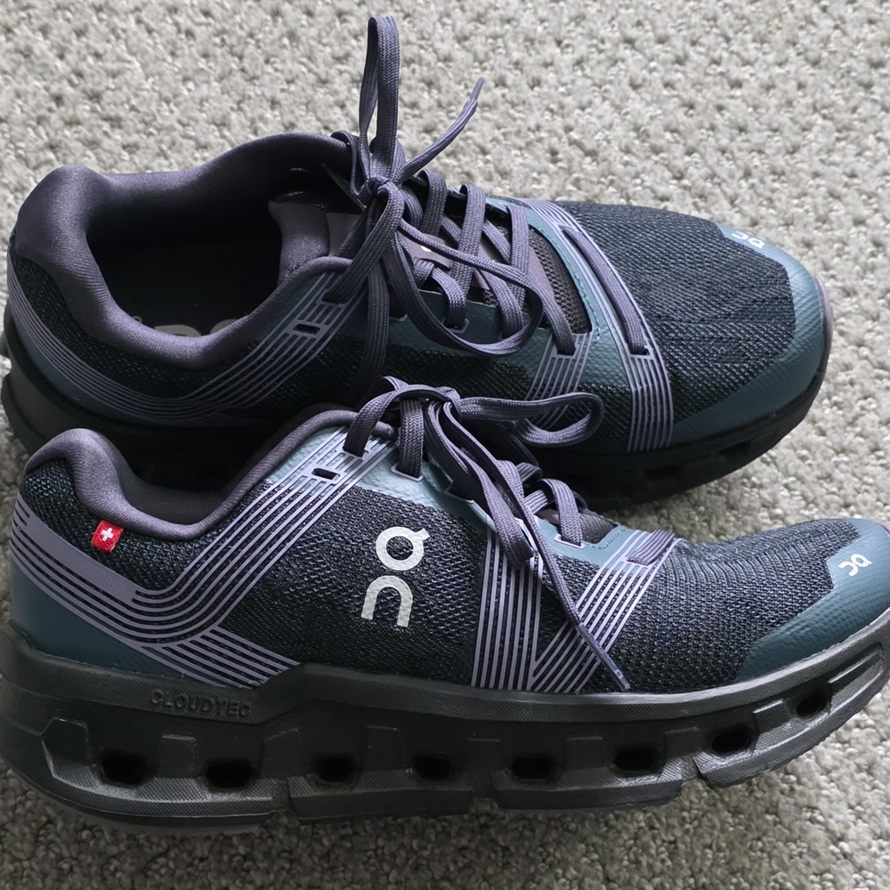 Women's Black and Purple CloudTec Sneakers